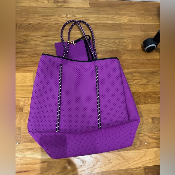 Purple Perforated Tote Bag - Picture 1 of 4